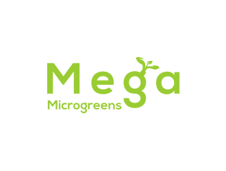 Mega Microgreens logo design by logitec