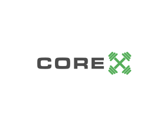 CORE X logo design by johana