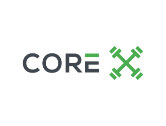CORE X logo design by diki