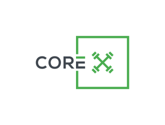 CORE X logo design by diki