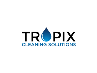 Tropix Cleaning Solutions logo design by ammad