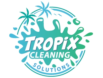 Tropix Cleaning Solutions logo design by Suvendu