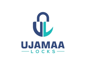 Ujamaa Locks logo design by rokenrol