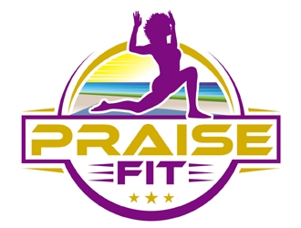 PRAISE FIT logo design by MAXR