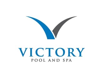 Victory Pool and Spa logo design by maserik