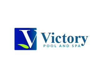 Victory Pool and Spa logo design by SOLARFLARE