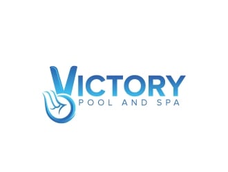 Victory Pool and Spa logo design by sanu