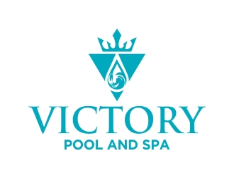 Victory Pool and Spa logo design by cikiyunn