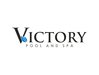 Victory Pool and Spa logo design by dhe27
