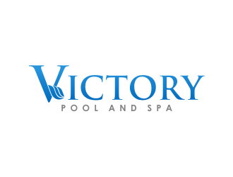 Victory Pool and Spa logo design by dhe27