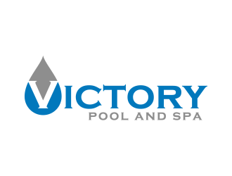 Victory Pool and Spa logo design by lexipej