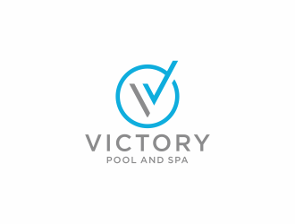 Victory Pool and Spa logo design by checx