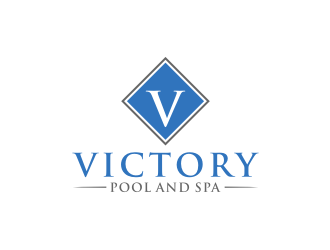 Victory Pool and Spa logo design by johana
