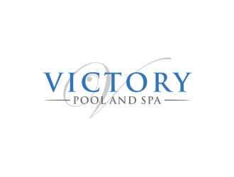 Victory Pool and Spa logo design by johana
