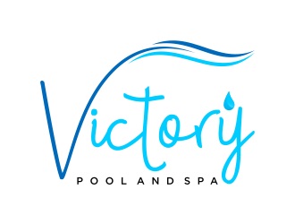 Victory Pool and Spa logo design by savana