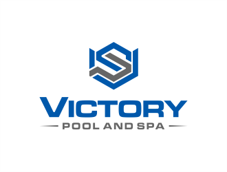 Victory Pool and Spa logo design by evdesign
