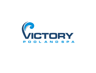 Victory Pool and Spa logo design by R-art