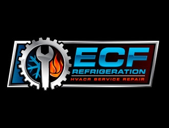 ECF REFRIGERATION logo design by J0s3Ph