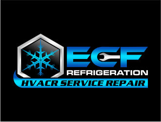 ECF REFRIGERATION logo design by mutafailan