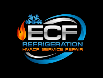 ECF REFRIGERATION logo design by Panara