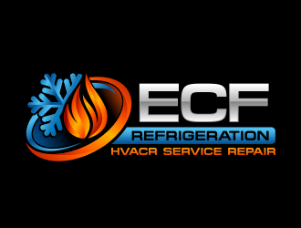 ECF REFRIGERATION logo design by Panara