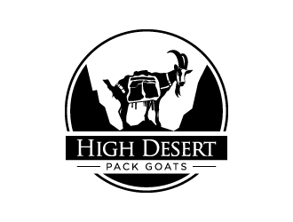 High Desert Pack Goats logo design by iamjason