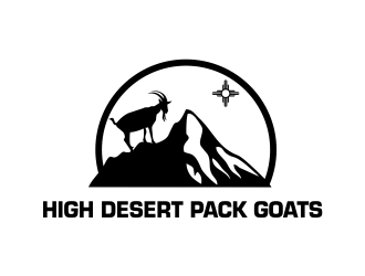 High Desert Pack Goats logo design by oke2angconcept