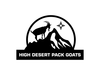 High Desert Pack Goats logo design by oke2angconcept
