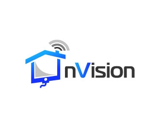 nVision logo design by DesignPal