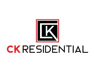 CK Residential logo design by pixalrahul