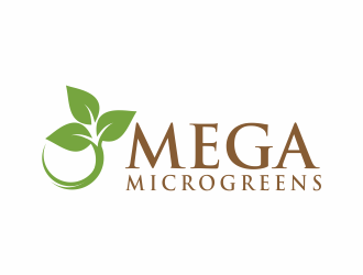 Mega Microgreens logo design by afra_art