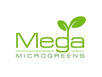 Mega Microgreens logo design by pixalrahul