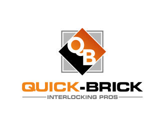Quick-Brick logo design by Girly