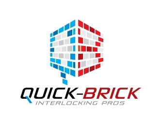 Quick-Brick logo design by REDCROW