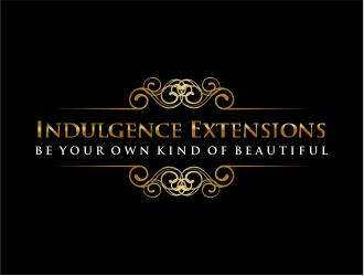 Indulgence Extensions        (tag line) be your own kind of beautiful logo design by Girly
