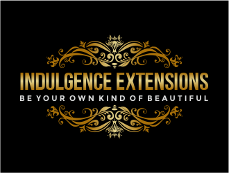 Indulgence Extensions        (tag line) be your own kind of beautiful logo design by Girly