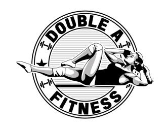 Double A Fitness logo design by DreamLogoDesign