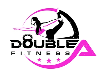 Double A Fitness logo design by DreamLogoDesign