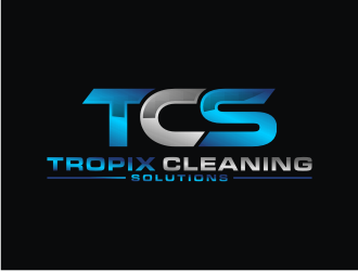 Tropix Cleaning Solutions logo design by bricton