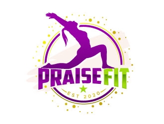 PRAISE FIT logo design by sanworks