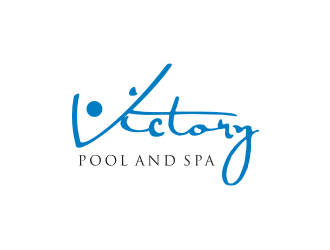 Victory Pool and Spa logo design by Sheilla