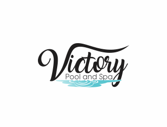 Victory Pool and Spa logo design by up2date