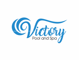 Victory Pool and Spa logo design by up2date