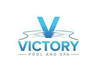 Victory Pool and Spa logo design by sanu