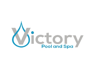 Victory Pool and Spa logo design by bougalla005