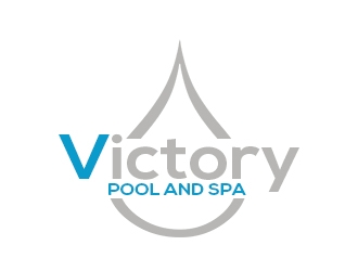 Victory Pool and Spa logo design by bougalla005