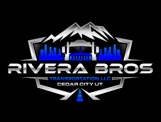 Rivera Bros Transportation LLC logo design by hidro