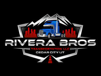 Rivera Bros Transportation LLC logo design by hidro