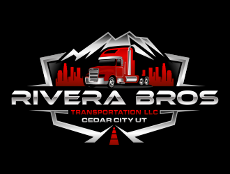 Rivera Bros Transportation LLC logo design by hidro