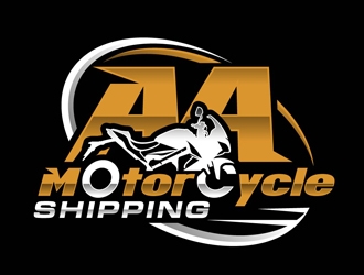 AA Motorcycle Shipping logo design by DreamLogoDesign
